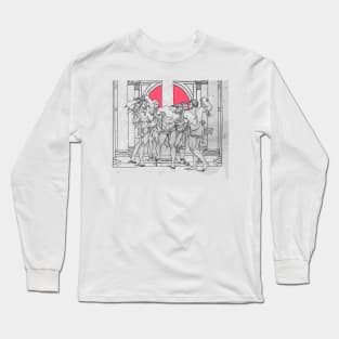 Jesus Christ being flogged by Roman soldiers Long Sleeve T-Shirt